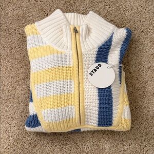 Staud Cropped Hampton Sweater